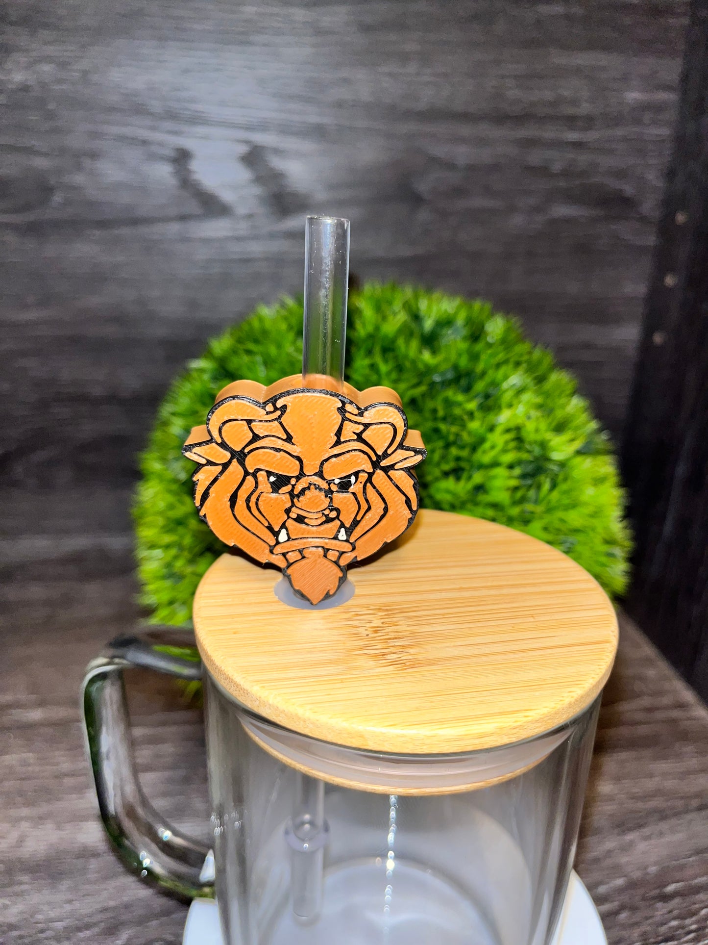 Beast/Beauty & The Beast Straw Topper